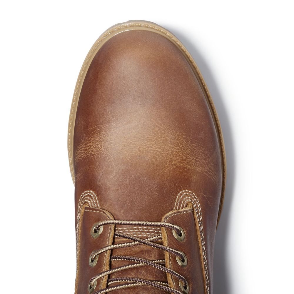 Bocanci 6-Inch Timberland Barbati Maro - Heritage Waterproof - Romania - LKOUIX137